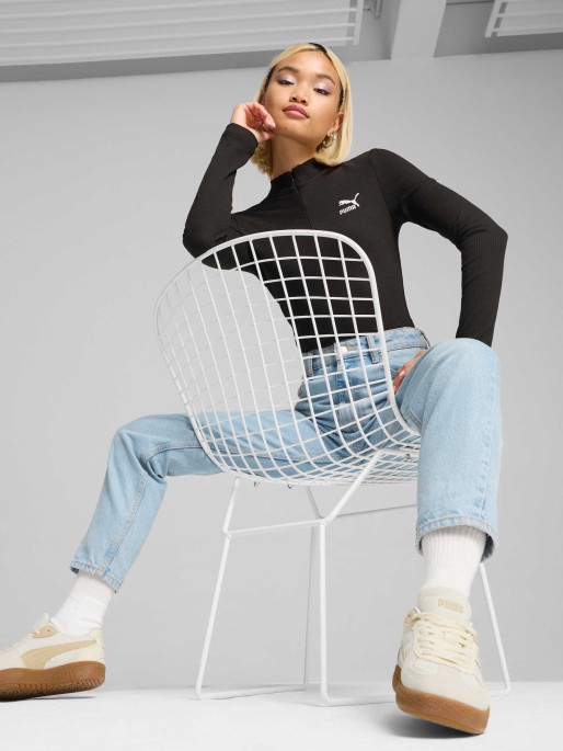 PUMA Bluza Classics Ribbed Half-Zip Long Sleeve