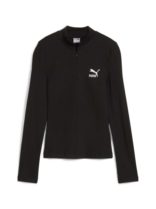 PUMA Bluza Classics Ribbed Half-Zip Long Sleeve