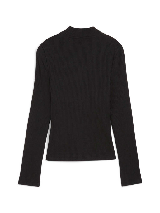 PUMA Bluza Classics Ribbed Half-Zip Long Sleeve