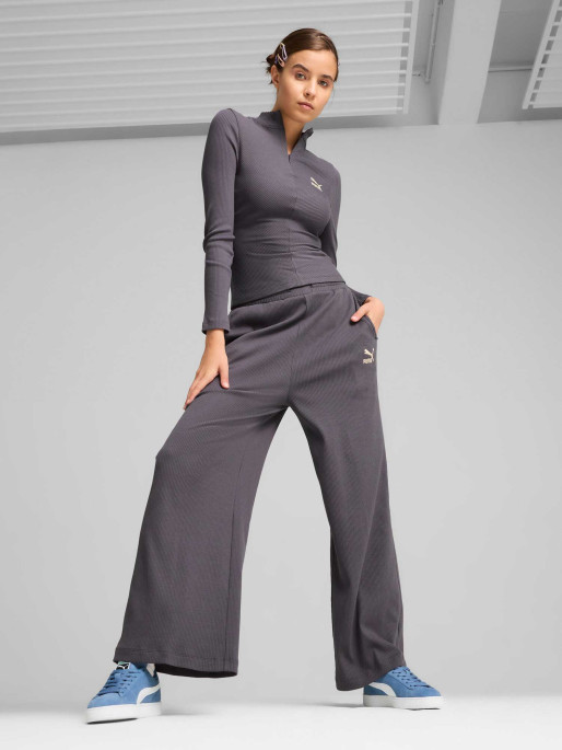 PUMA Tricou Classics Ribbed Half-Zip Long Sleeve