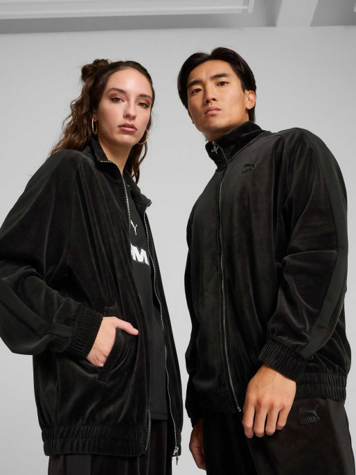 PUMA T7 Oversized Velour Track Jacket