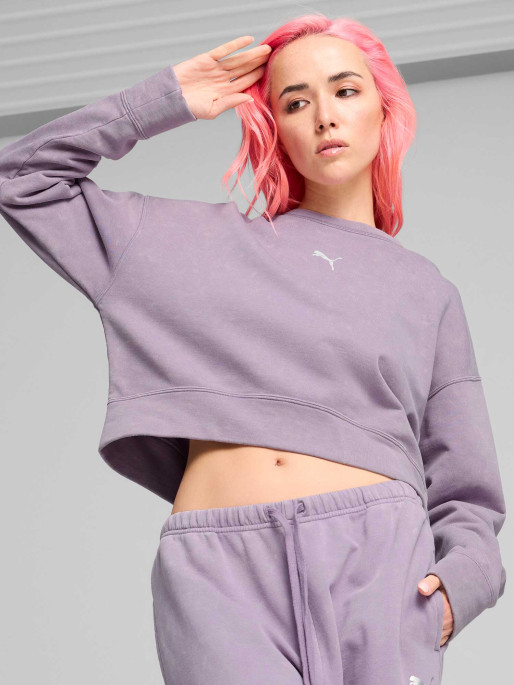 PUMA Hanorac Dare To Gymway Relaxed Washed Crew Tr