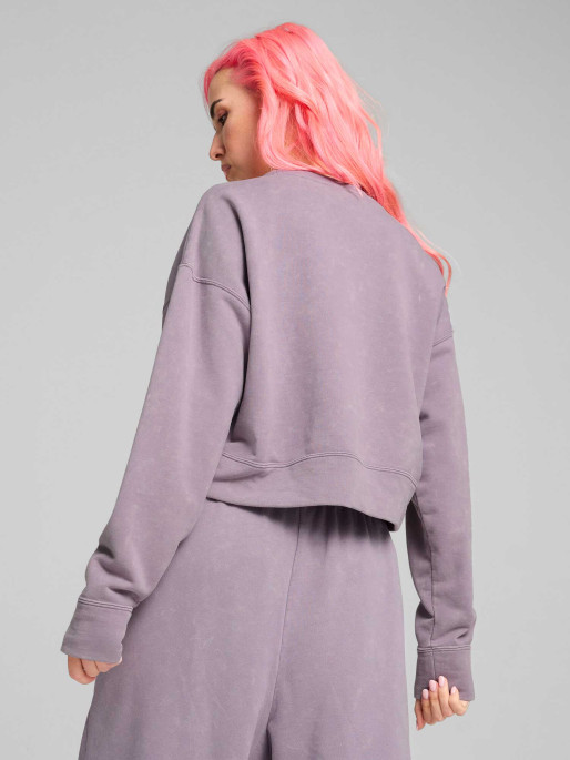 PUMA Hanorac Dare To Gymway Relaxed Washed Crew Tr