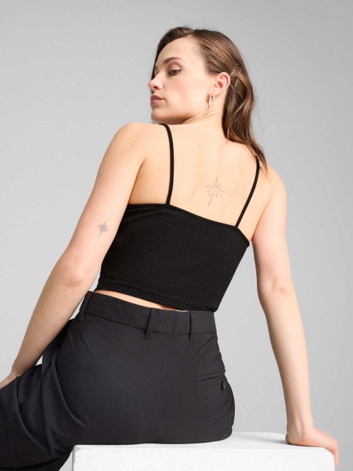 PUMA Maiou Wardrobe Ess Ribbed Top