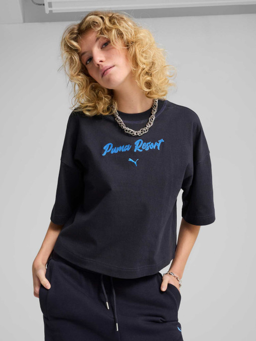 PUMA Тениска PREMIUM ESS Oversized Graphic Tee