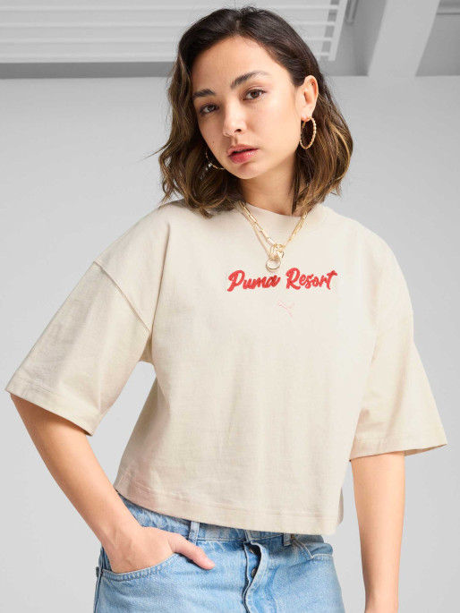 PUMA Тениска PREMIUM ESS Oversized Graphic Tee