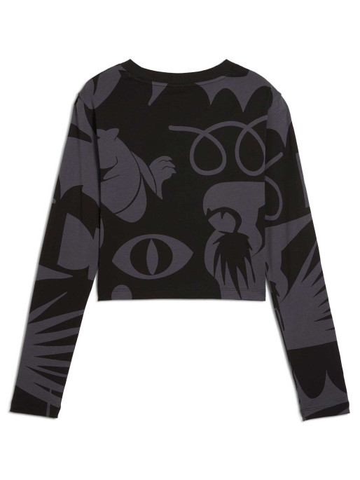 PUMA Блуза CLASSICS ARTISANAL AOP Baby Tee LS