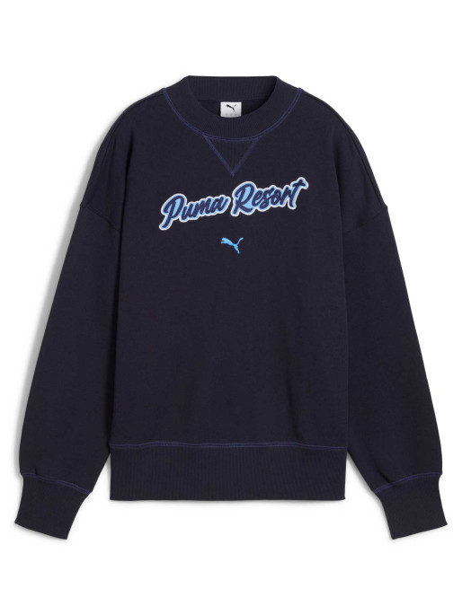 PUMA PREMIUM ESS Oversized Graphic Crew Top