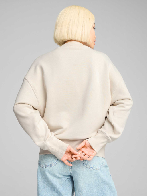 PUMA PREMIUM ESS Oversized Graphic Crew Top