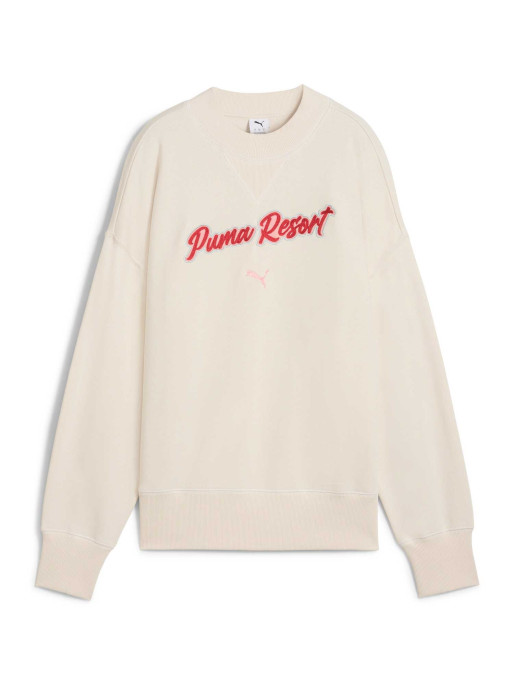 PUMA PREMIUM ESS Oversized Graphic Crew Top