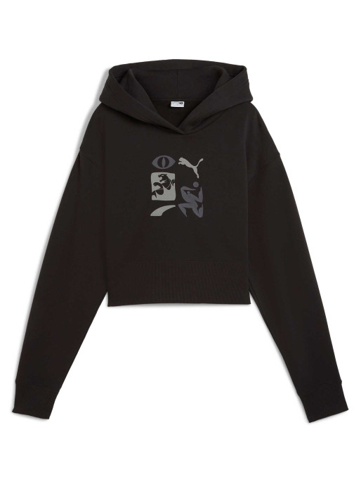 PUMA Суитшърт CLASSICS ARTISANAL Cropped Hoodie TR