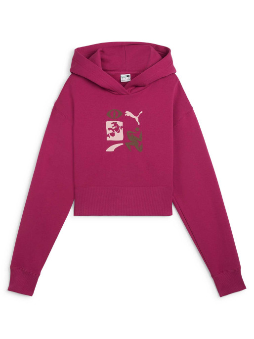 PUMA Суитшърт CLASSICS ARTISANAL Cropped Hoodie TR