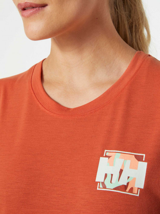 HELLY HANSEN Tricou W Skog Recycled Graphic