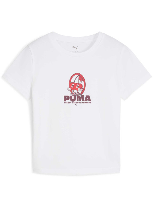 PUMA Тениска GRAPHIC CHERRY THE MOMENT Slim Tee