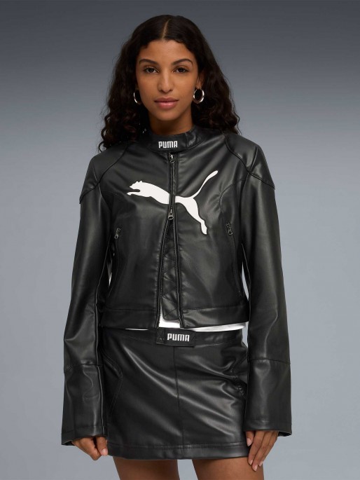 PUMA Яке FUTURE.PUMA.ARCHIVE Pleather Racer Jacket