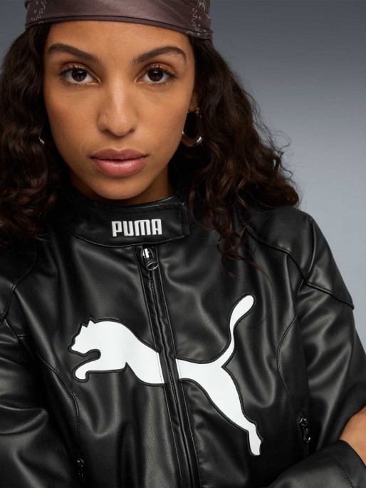 PUMA Яке FUTURE.PUMA.ARCHIVE Pleather Racer Jacket