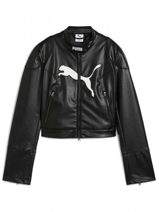 PUMA Яке FUTURE.PUMA.ARCHIVE Pleather Racer Jacket