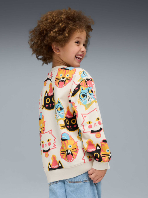 PUMA Bluza Moody Cat Aop Crew Tr Ps