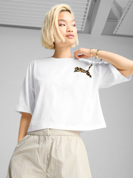 PUMA Тениска LEO LUXE Oversized Short Tee
