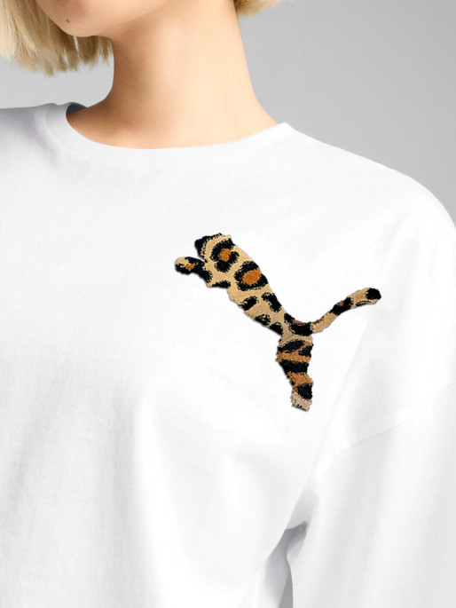 PUMA Тениска LEO LUXE Oversized Short Tee