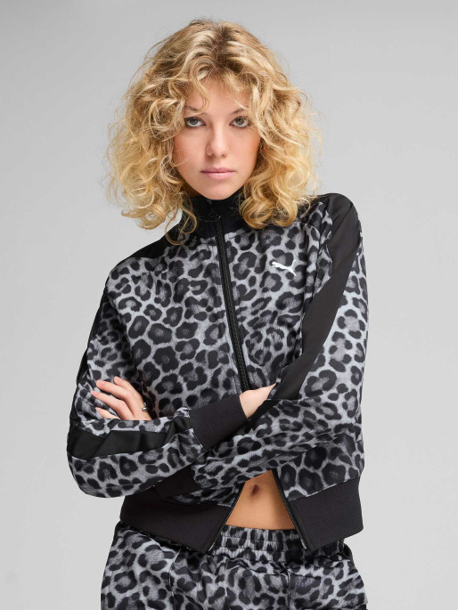 PUMA Bluza sport T7 Leo Luxe Aop Short Track