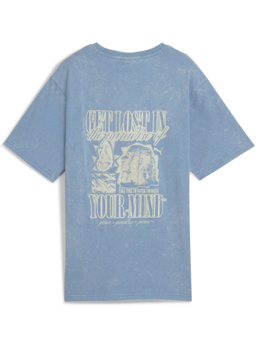 PUMA Тениска GRAPHIC PARADISE MINDSET Washed Relaxed