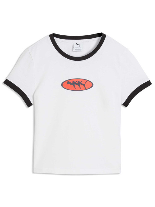 PUMA Тениска FUTURE.PUMA.ARCHIVE Slim Graphic RingerTee