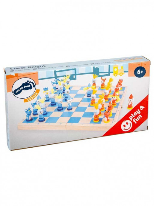 SMALL FOOT Шах рицари 33 х 33 х 2 cm - дървен