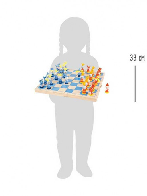 SMALL FOOT Шах рицари 33 х 33 х 2 cm - дървен