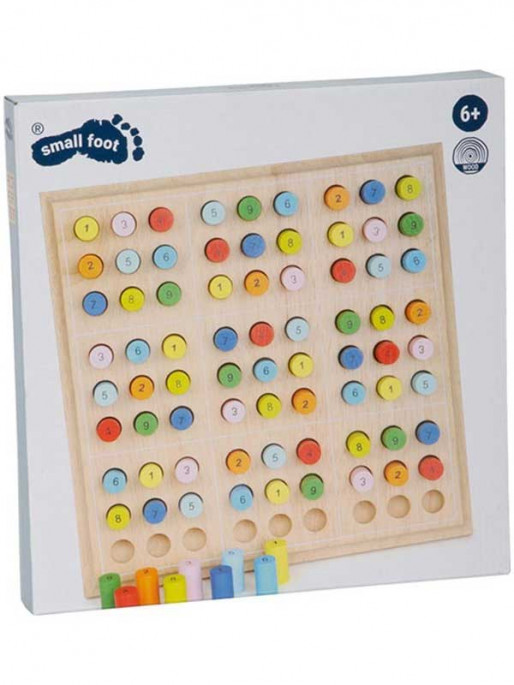 SMALL FOOT Судоку цветно - дървено
