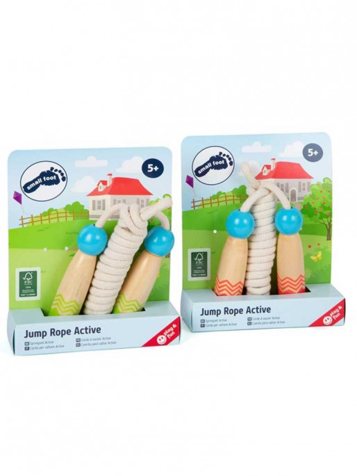 SMALL FOOT К-т въжета за скачане с дървени дръжки