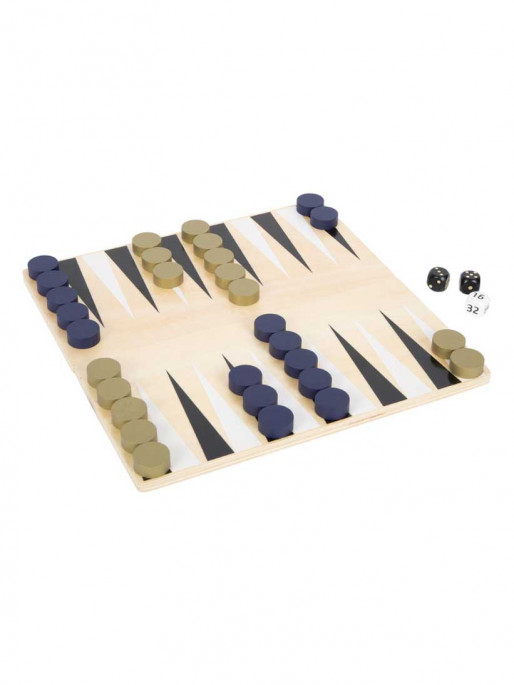 SMALL FOOT Шах и табла златно издание 28 х 28 х 1 cm