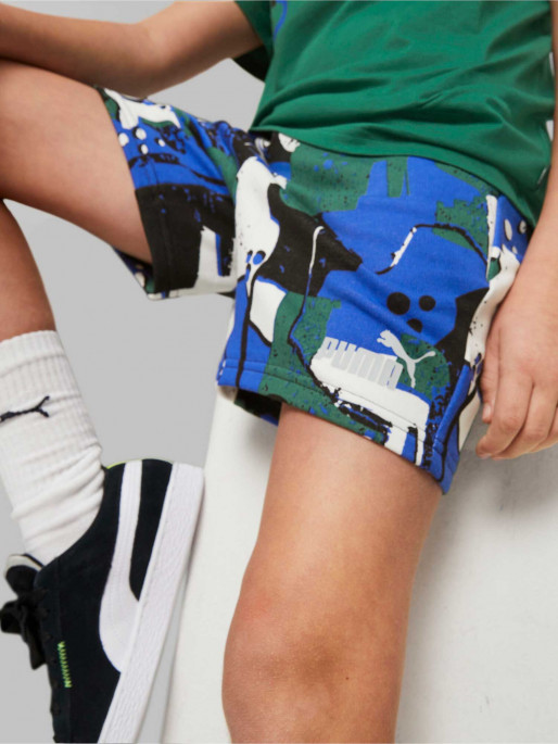 PUMA Pantaloni scurti Ess+ Street Art Aop B
