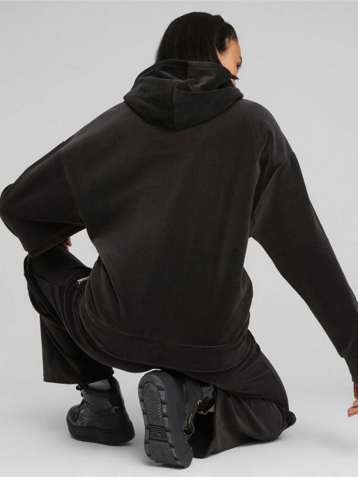 PUMA ESS ELEVATED Velour Full-Zip Hoodie