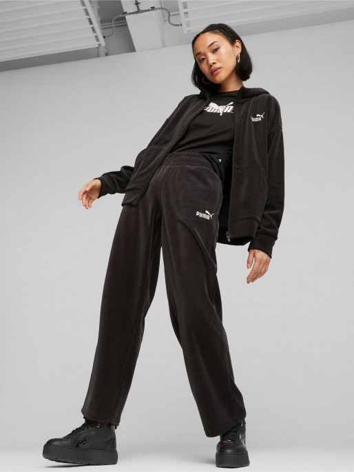 PUMA ESS ELEVATED Velour Full-Zip Hoodie
