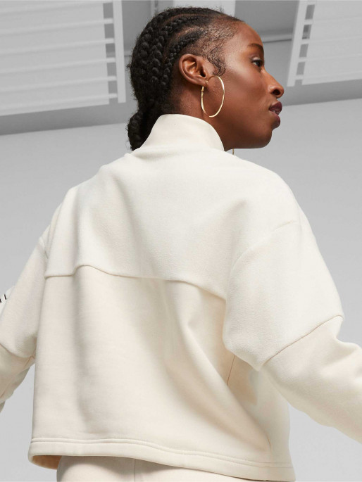 PUMA POWER Colorblock High Neck Crew Winterized Sweatshirt