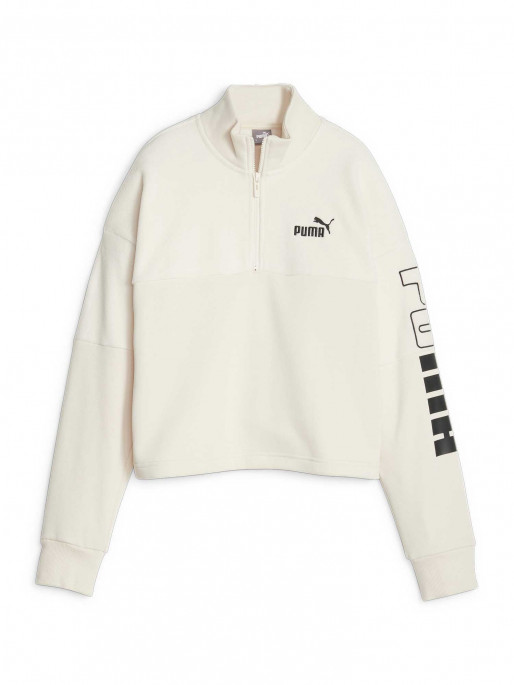 PUMA POWER Colorblock High Neck Crew Winterized Sweatshirt