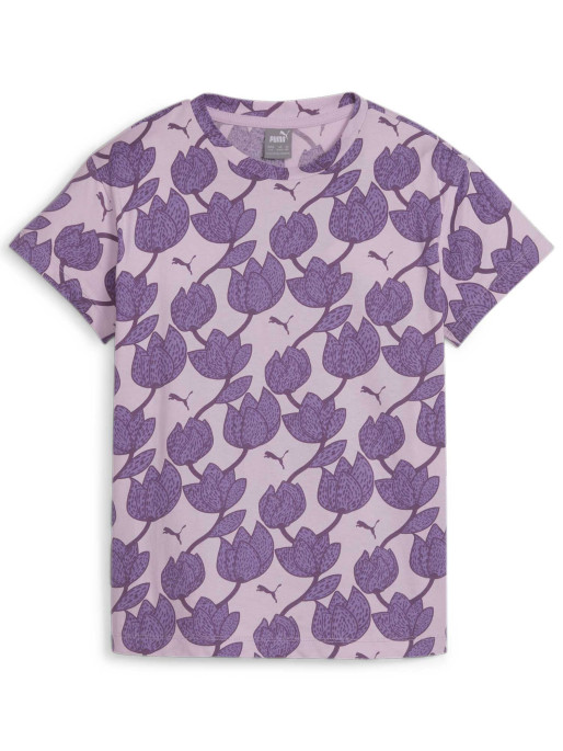 PUMA Παιδική Κοντομάνικη Μπλούζα ESS+ BLOSSOM AOP G