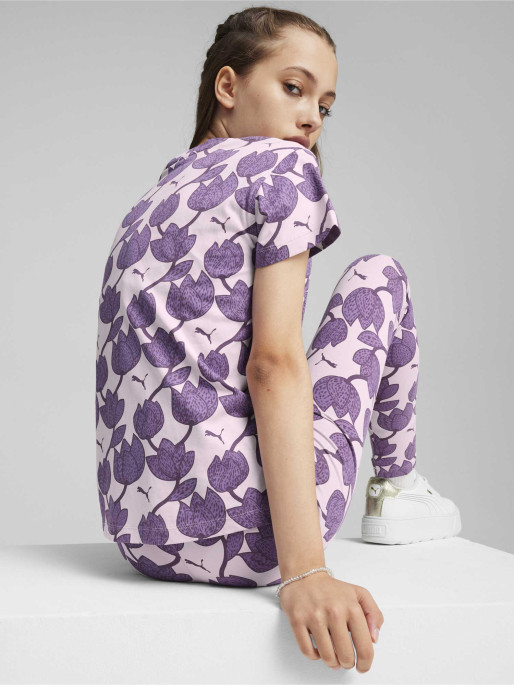 PUMA Παιδική Κοντομάνικη Μπλούζα ESS+ BLOSSOM AOP G