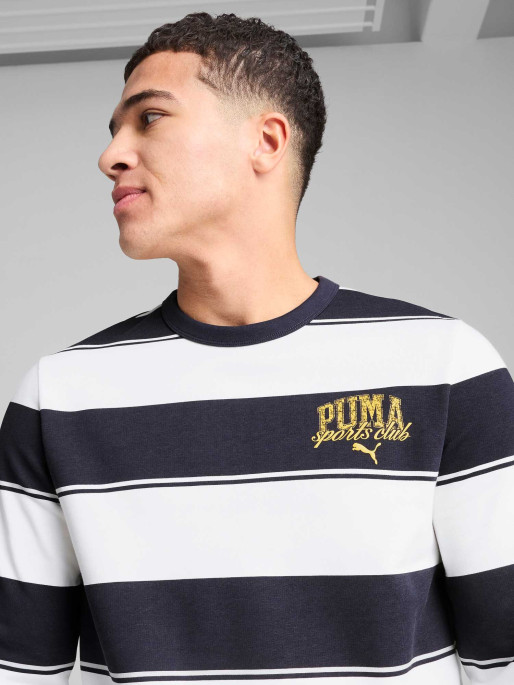 PUMA Bluza Squad Striped Aop Crew Tr
