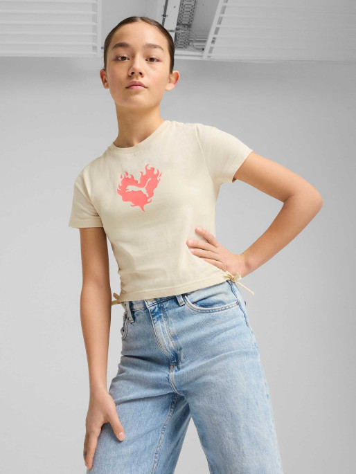PUMA Tricou Ess Flaming Love Knotted G