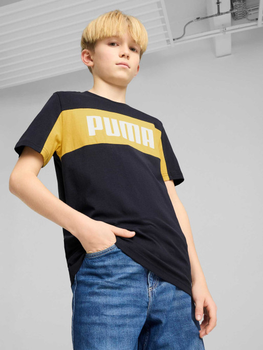 PUMA Παιδική Κοντομάνικη Μπλούζα ESS BLOCK Tee B