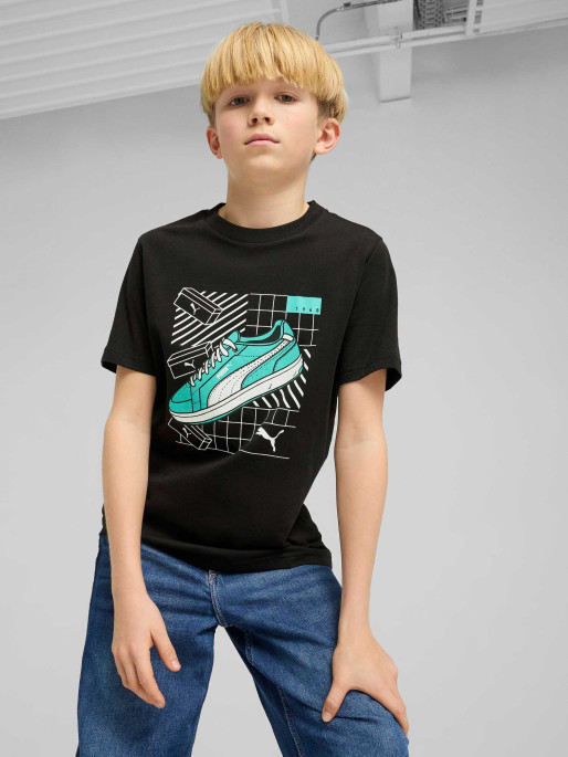 PUMA Παιδική Κοντομάνικη Μπλούζα GRAPHICS Tee IV B