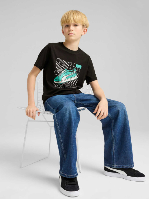 PUMA Παιδική Κοντομάνικη Μπλούζα GRAPHICS Tee IV B