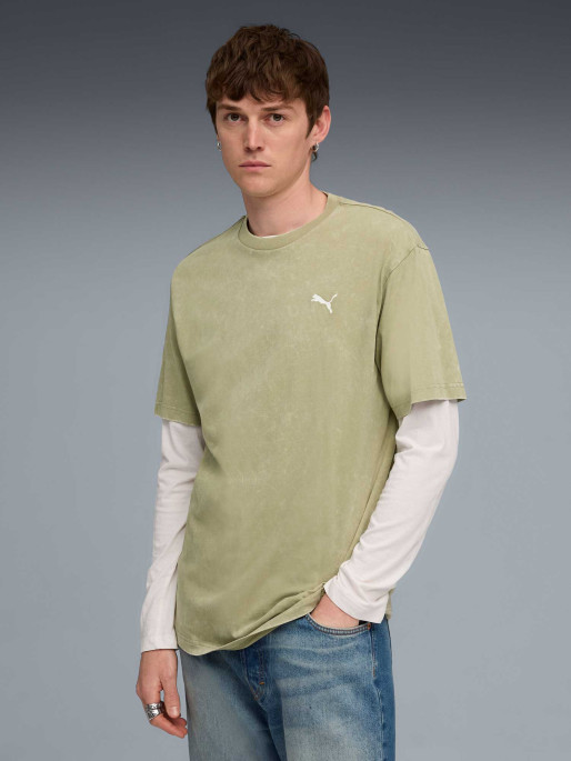 PUMA Тениска ESS ELEVATED Relaxed Wash Tee