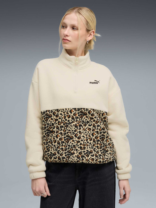 PUMA Μακρυμάνικη Μπλούζα ESS GRAPHIC Animal Relaxed Half-Zip Crew