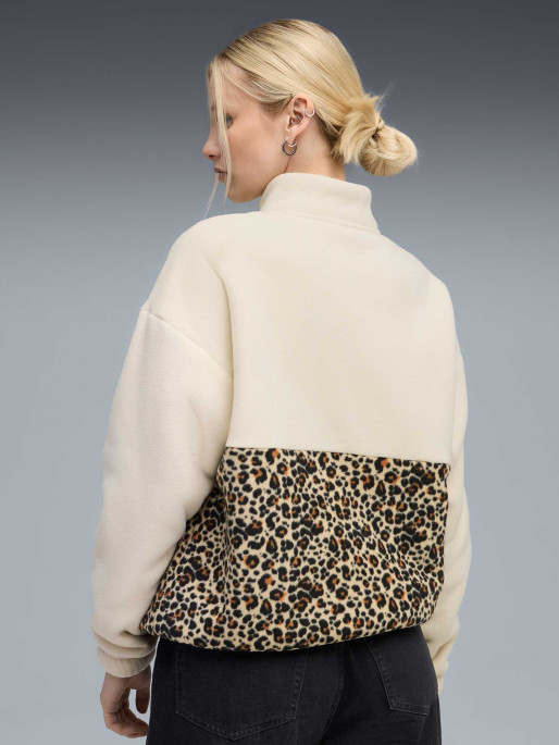 PUMA Μακρυμάνικη Μπλούζα ESS GRAPHIC Animal Relaxed Half-Zip Crew