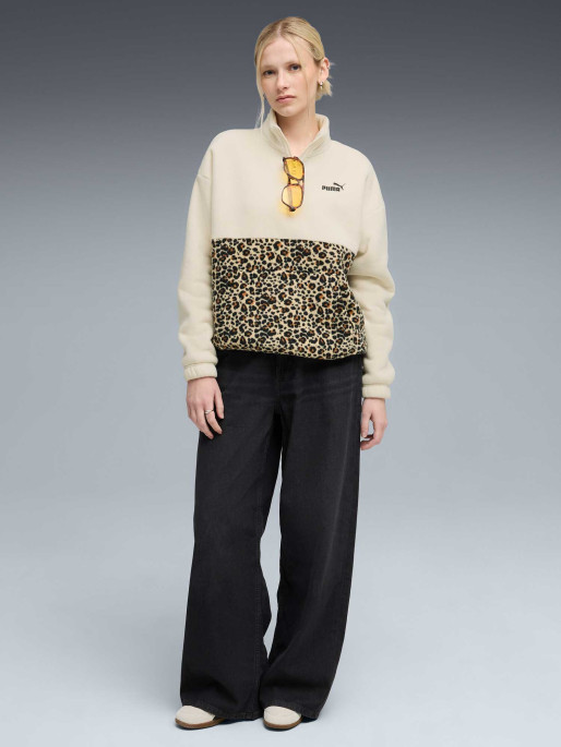PUMA Μακρυμάνικη Μπλούζα ESS GRAPHIC Animal Relaxed Half-Zip Crew