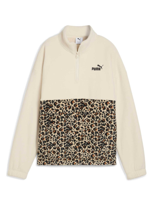 PUMA Μακρυμάνικη Μπλούζα ESS GRAPHIC Animal Relaxed Half-Zip Crew