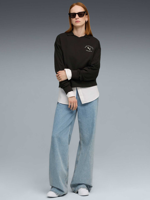 PUMA Sweatshirt PUMA CLASS Comfort Short Polo Crew TR